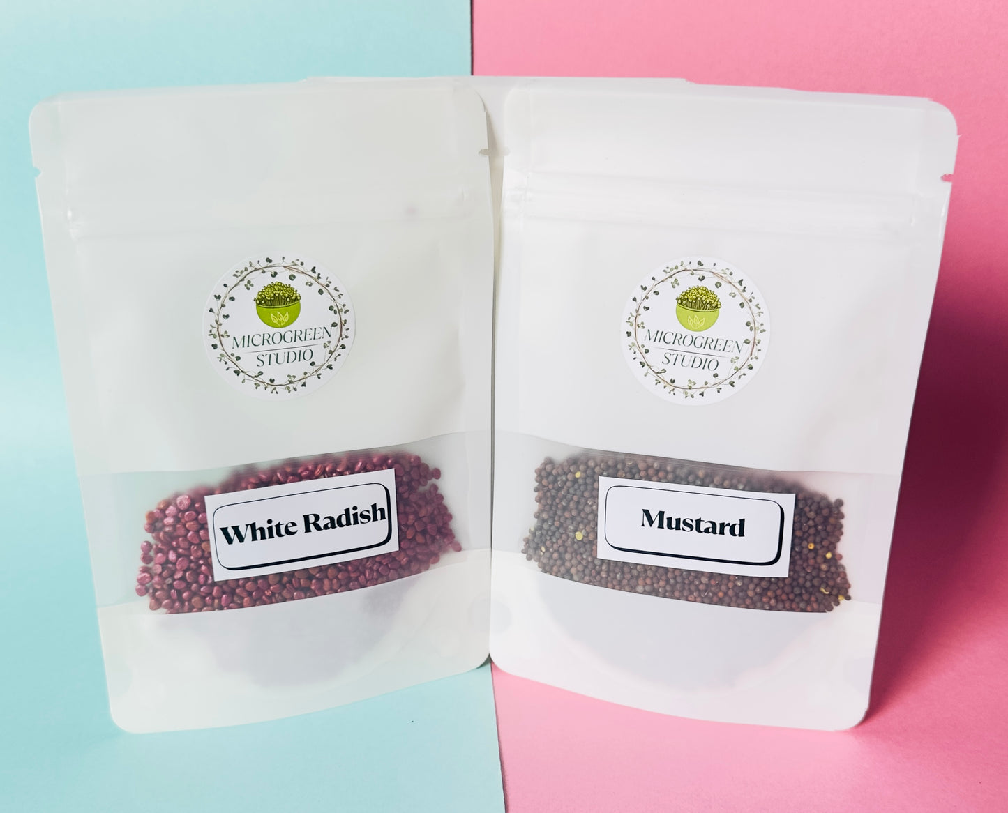 White Radish + Mustard DIY Microgreen Studio kit