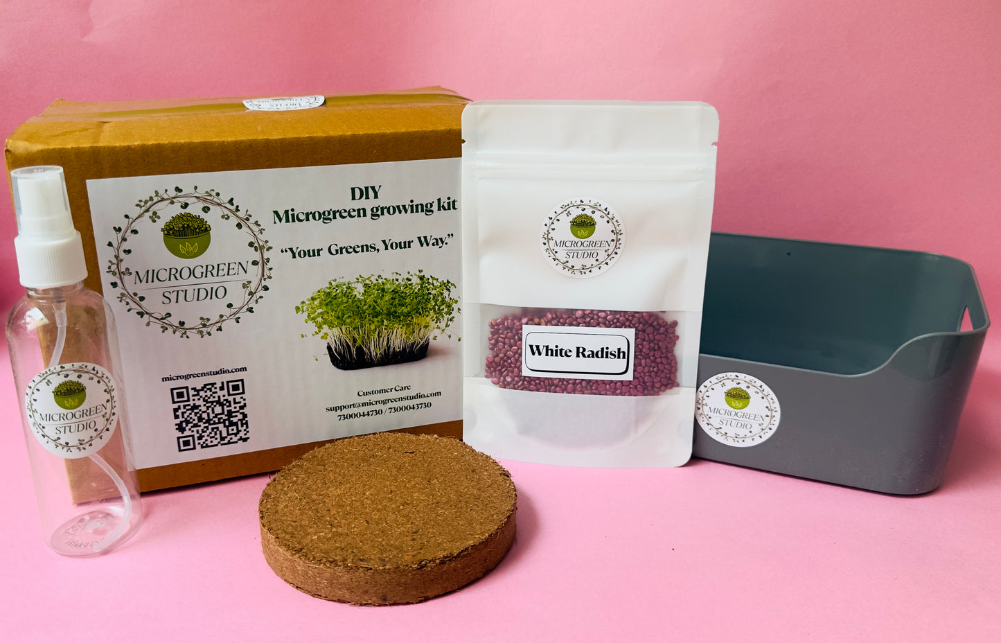 White Radish DIY Microgreen Studio kit