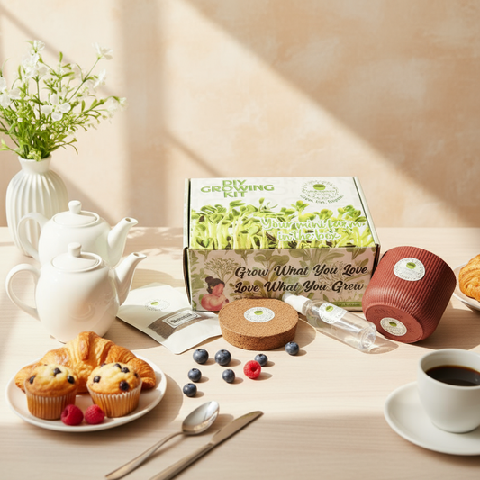 Microgreen Kit Gift Box – Grow Fresh Organic Superfoods at Home | Unique Eco-Friendly Gift