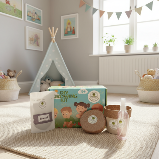 Kids Microgreen Kit – Fun Gardening Kit for Kids | Grow, Play & Learn Healthy Superfoods