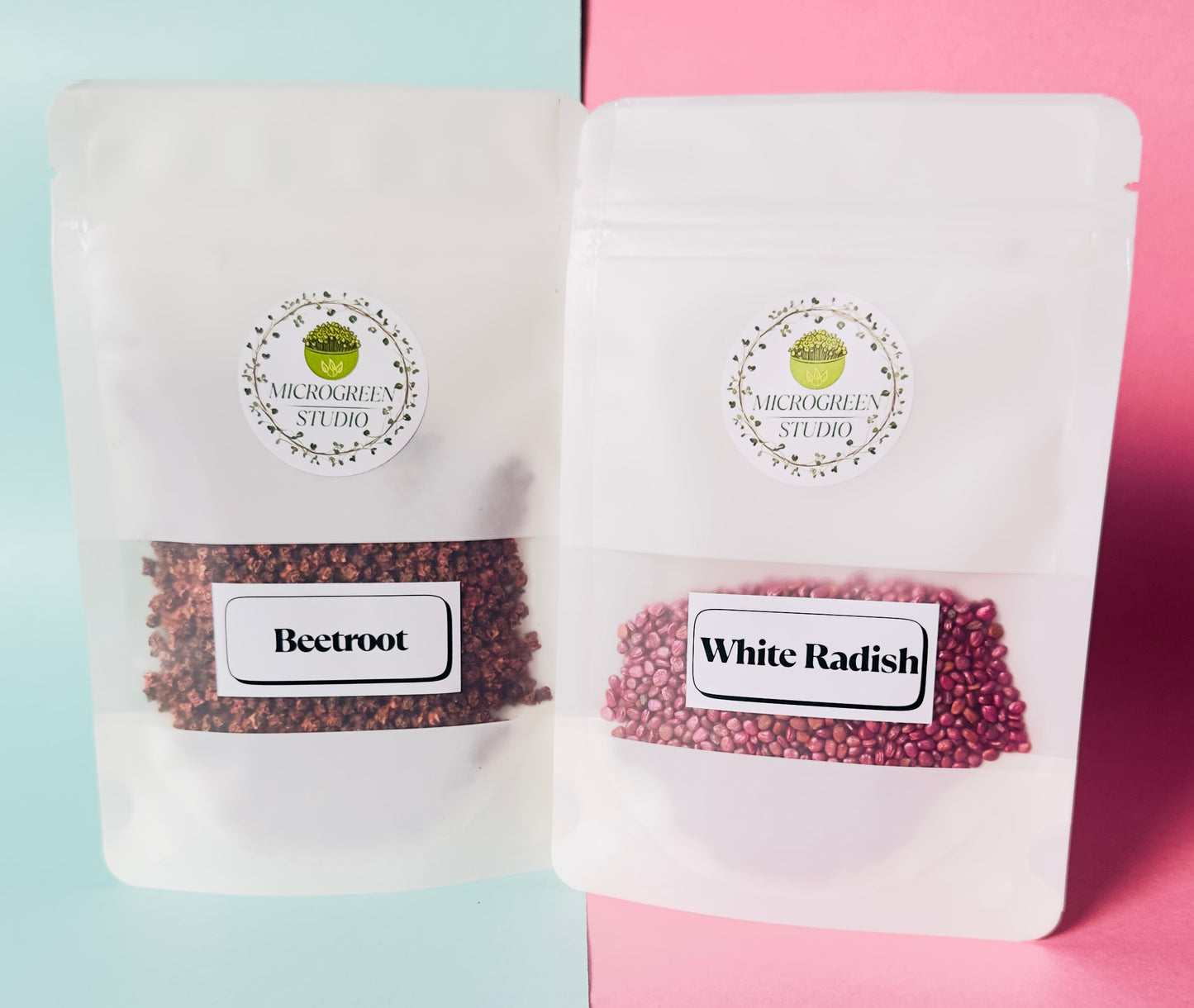 White Radish + Beetroot DIY Microgreen Studio kit