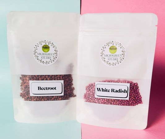 White Radish + Beetroot DIY Microgreen Studio kit