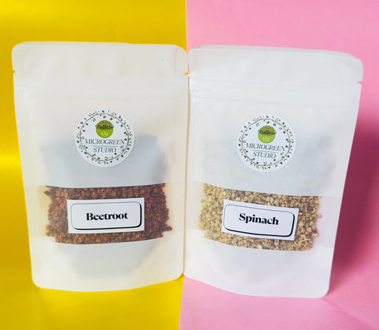 Beetroot + Spinach DIY Microgreen Studio kit