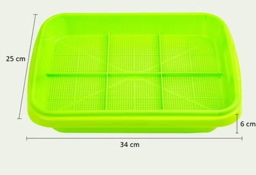 Microgreens Growing Tray – Durable, Reusable Seedling Tray for Fast & Healthy Microgreen Growth | Ideal for Home Gardening & Hydroponics